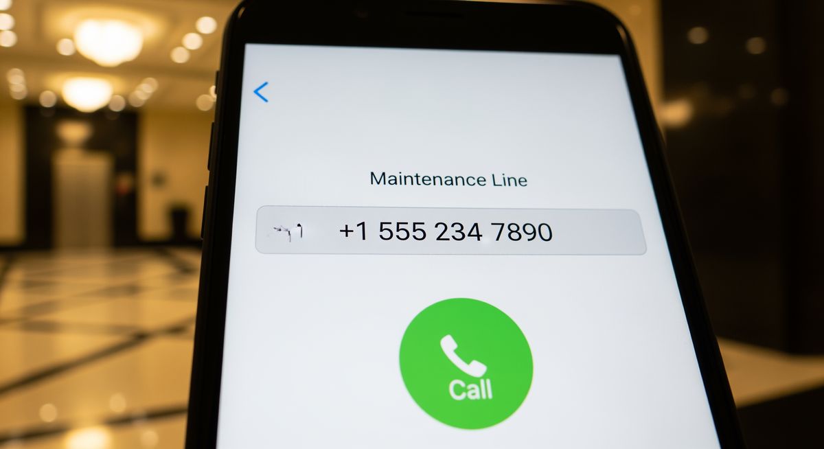 Smartphone-Bildschirm zeigt Anrufaufforderung nach dem Scannen eines Telefonnummer-QR-Codes