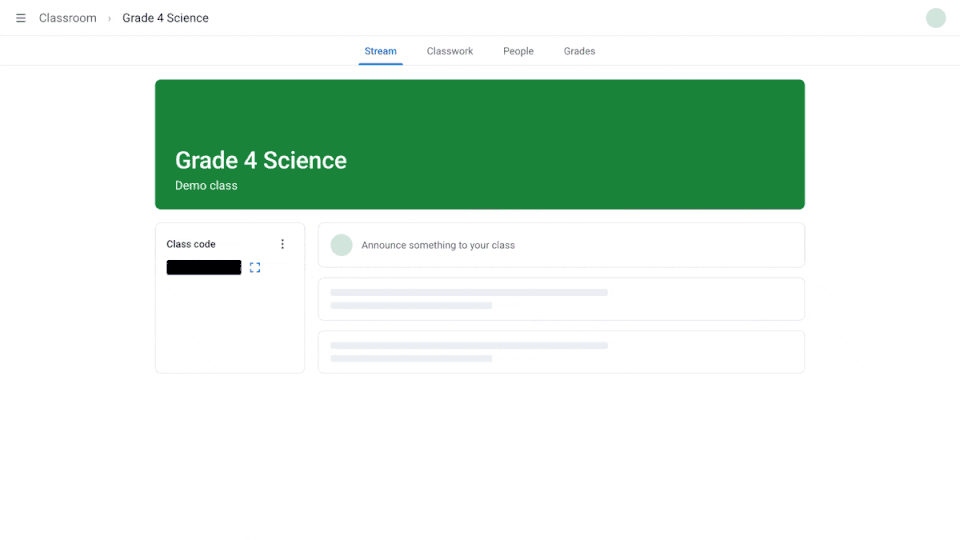 A Google Classroom class link being copied, then pasted into the FreeQR generator to make a QR code